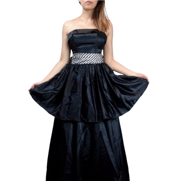 JESSICA McClintock Gunne Sax Designer Vintage Prom Dress Size 7 - Picture 3 of 8